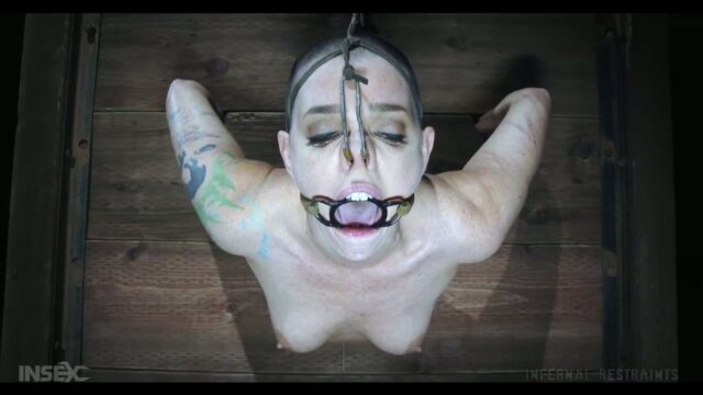 Abigail Dupree se fait démolir la chatte par un gode dans une action BDSM.