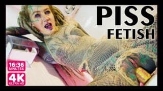 Anuskatzz alternative TATTOO model solo PISS action – ANAL toy masturbation, pee fetish, dreads
